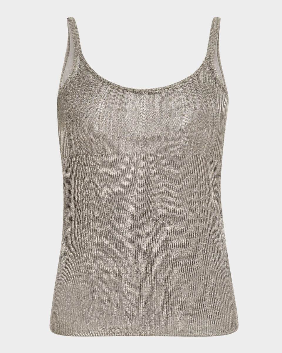 Rue Metallic Rib Tank Top